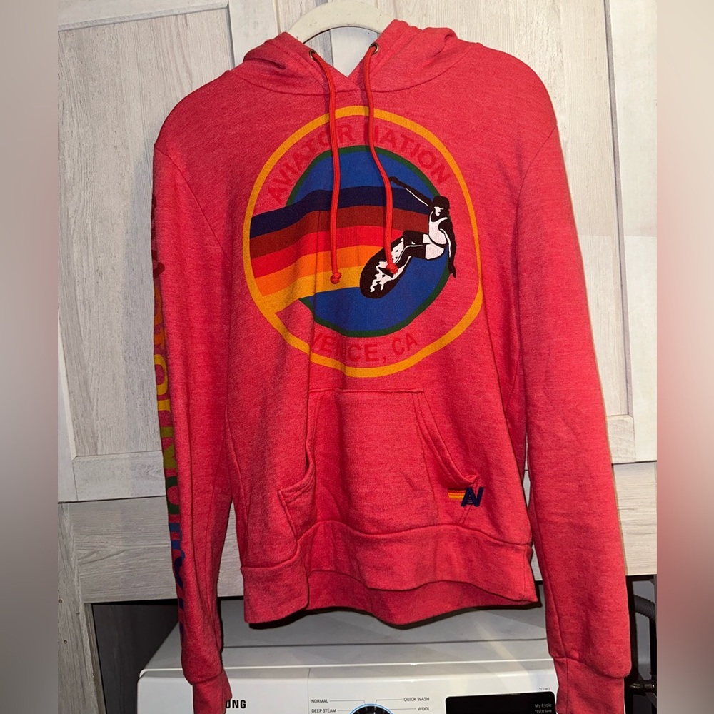Red Aviator Nation Classic Logo Hoodie